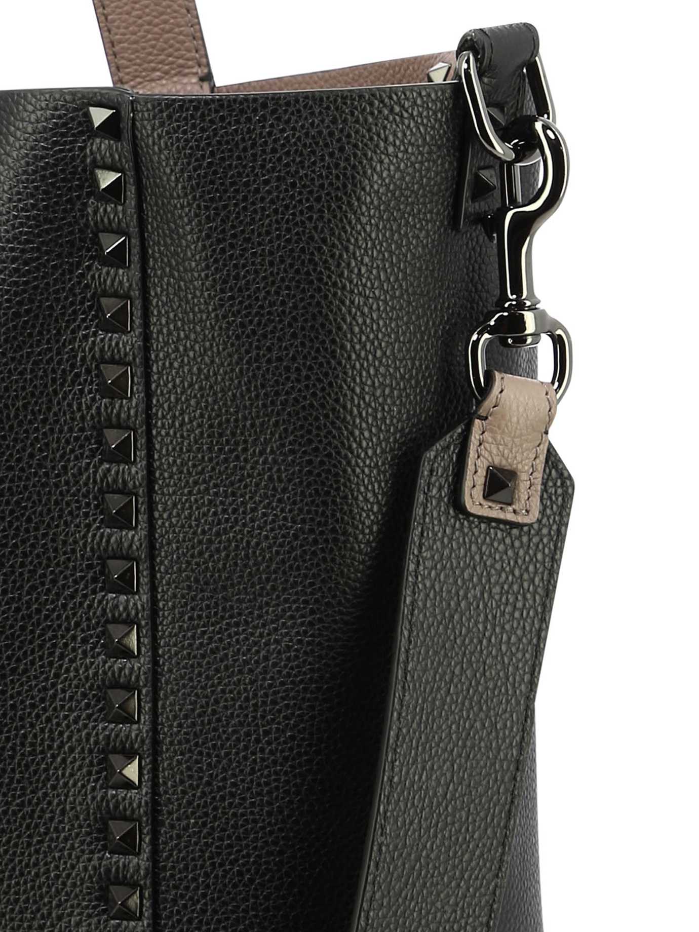 VALENTINO GARAVANI Brown Rockstud shoulder bag